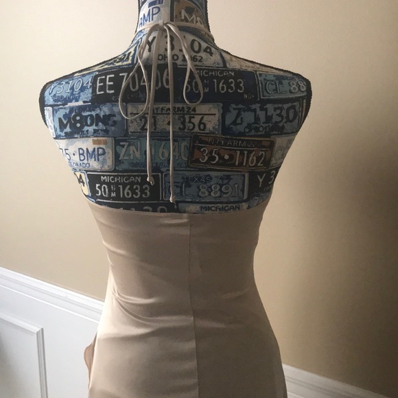 Champagne Formal Gown with Gold embellishments - Picture 6 of 6